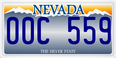 NV license plate 00C559