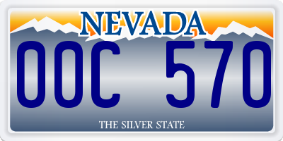 NV license plate 00C570