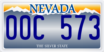 NV license plate 00C573