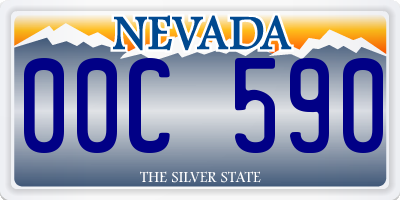 NV license plate 00C590
