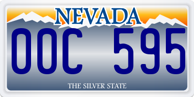 NV license plate 00C595