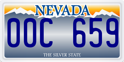 NV license plate 00C659
