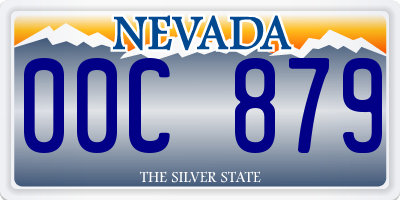 NV license plate 00C879