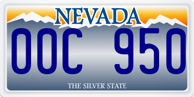 NV license plate 00C950