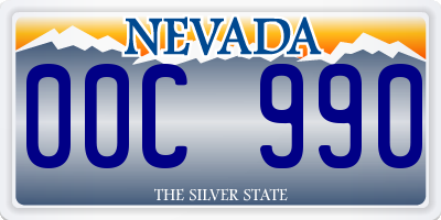 NV license plate 00C990