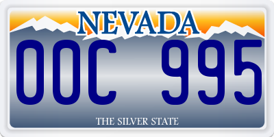 NV license plate 00C995