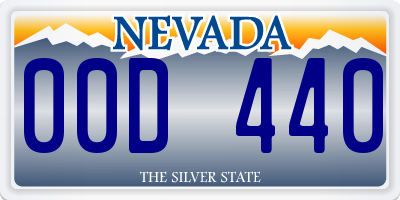 NV license plate 00D440