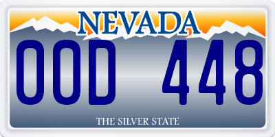 NV license plate 00D448