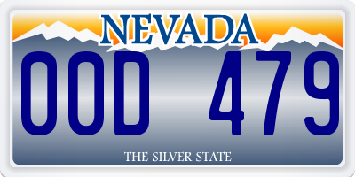 NV license plate 00D479