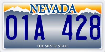 NV license plate 01A428