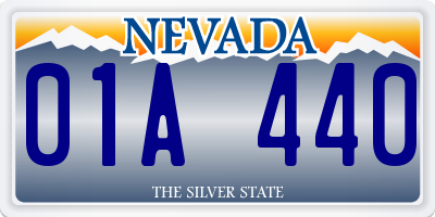 NV license plate 01A440