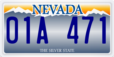 NV license plate 01A471