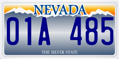 NV license plate 01A485