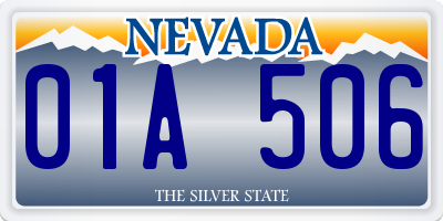 NV license plate 01A506