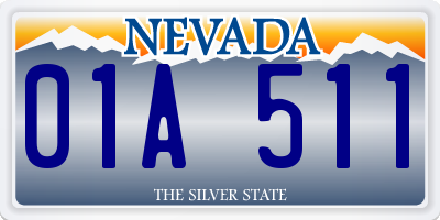 NV license plate 01A511