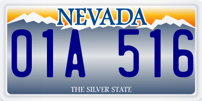 NV license plate 01A516