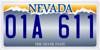 NV license plate 01A611