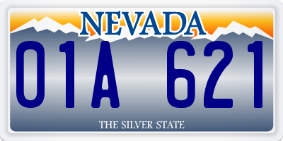 NV license plate 01A621