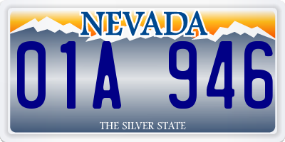 NV license plate 01A946