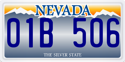 NV license plate 01B506