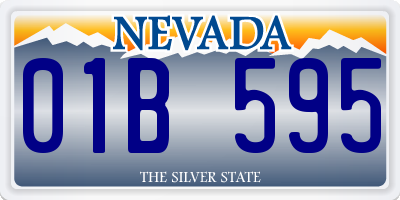NV license plate 01B595
