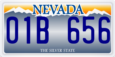 NV license plate 01B656