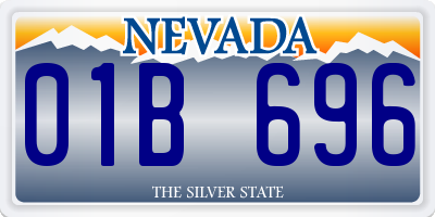 NV license plate 01B696
