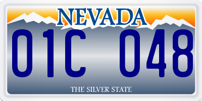 NV license plate 01C048