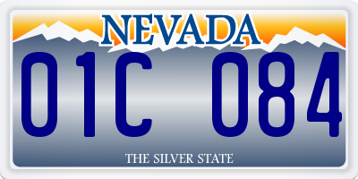 NV license plate 01C084