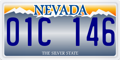 NV license plate 01C146