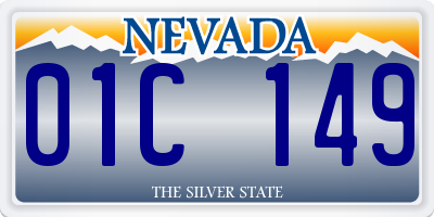 NV license plate 01C149