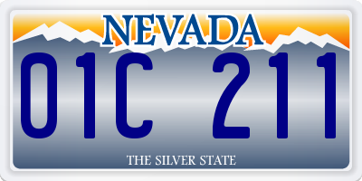 NV license plate 01C211