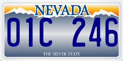 NV license plate 01C246