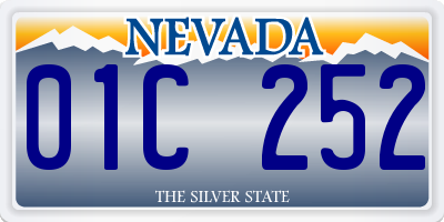 NV license plate 01C252