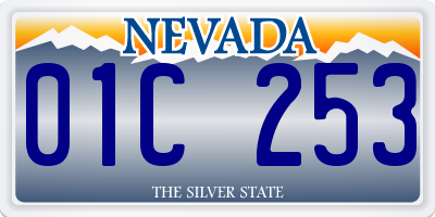 NV license plate 01C253