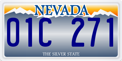NV license plate 01C271