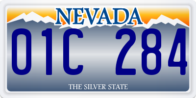 NV license plate 01C284