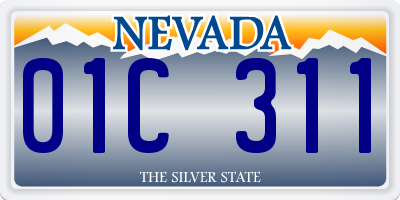 NV license plate 01C311