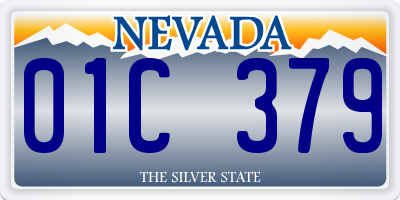 NV license plate 01C379
