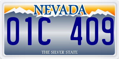NV license plate 01C409
