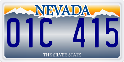 NV license plate 01C415