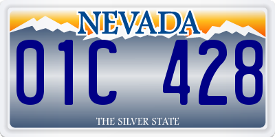 NV license plate 01C428