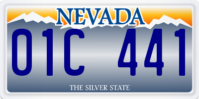 NV license plate 01C441