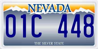 NV license plate 01C448