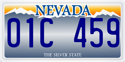 NV license plate 01C459