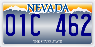 NV license plate 01C462
