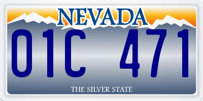 NV license plate 01C471