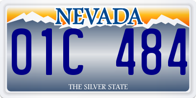 NV license plate 01C484