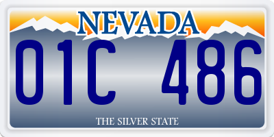 NV license plate 01C486