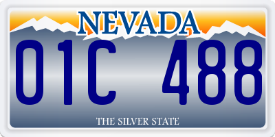 NV license plate 01C488